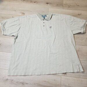 Vtg Big Dogs Polo Sz 4X Light Green Short Sleeve Cotton Shirt